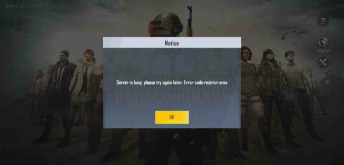 How To Fix Server Is Busy Please Try Again Error Code Restricted Area In Pubg Mobile Mobmet