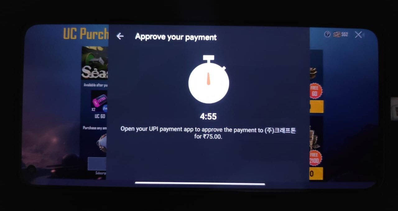 Approve payment timer