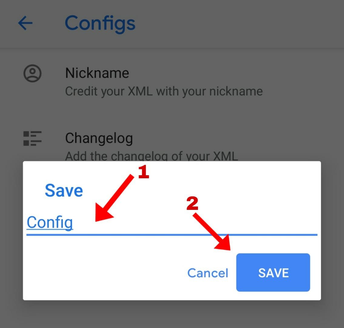 Create a config folder
