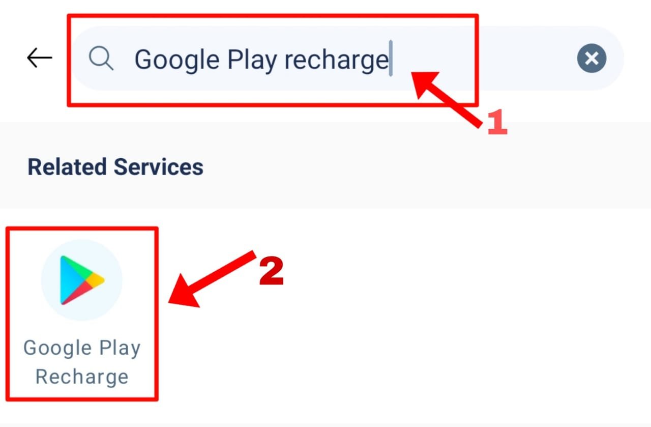 Google play recharge Paytm