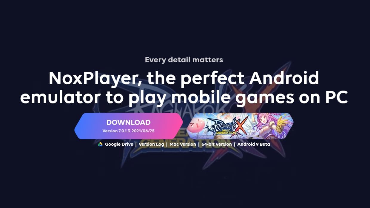 Download Button for Nox Player