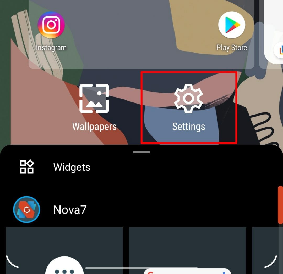 Nova Launcher Launcher setting icon
