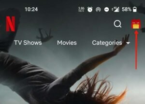 Profile icon on Netflix phone