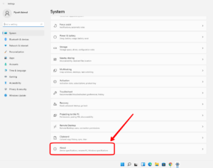 About Device Windows 11