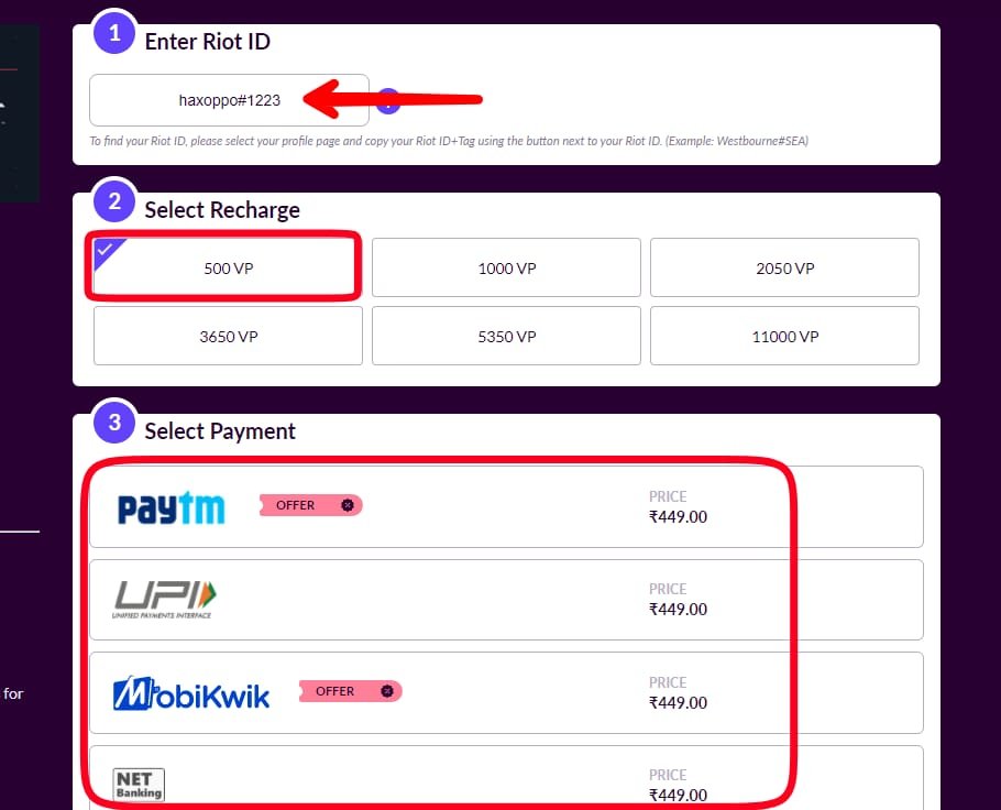 How To Buy Valorant Points From CodaShop - Mobmet