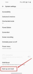 backup and reset option oneplus settings-compressed