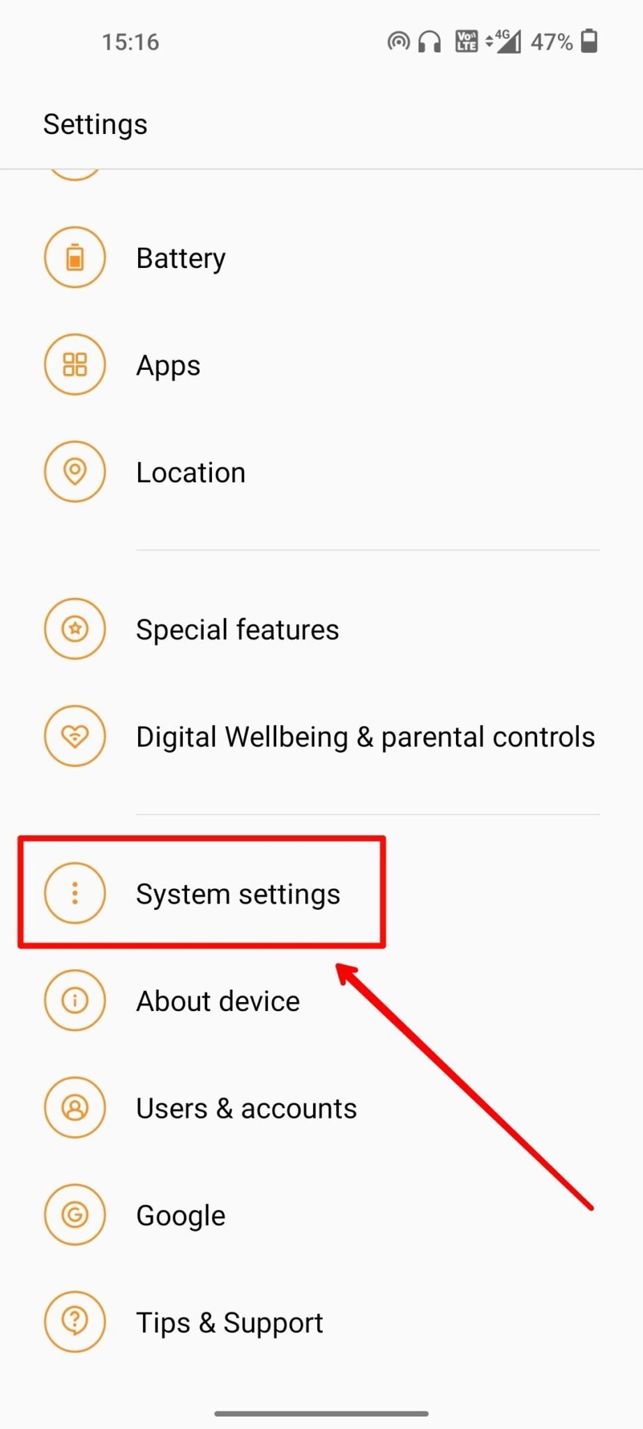 Reset System Settings Only Oneplus