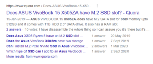 SSD Query Searched on Internet